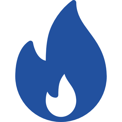 Facebook logo with a blue background.